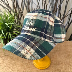 NWT Life Is Good Plaid Flannel Chill Cap